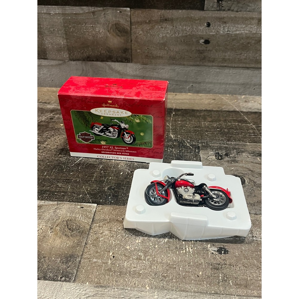 Hallmark Keepsake 2001 Harley-Davidson 1957 XL Sportster Ornament Die-Cast Metal